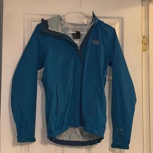 Blue north face women’s rain jacket